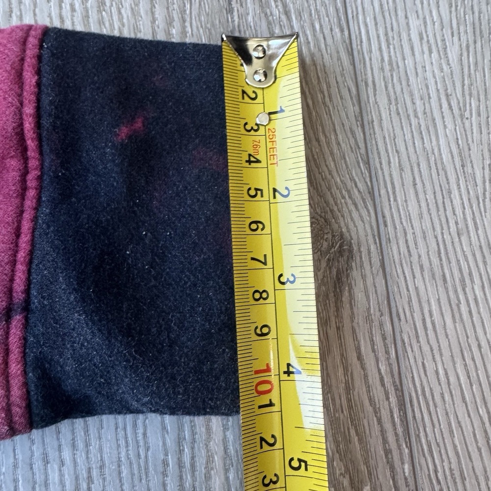Hollister Must Have Tie Dye Hoodie - Red Black - Medium Retro Cozy Comfort Style - Picture 9 of 10